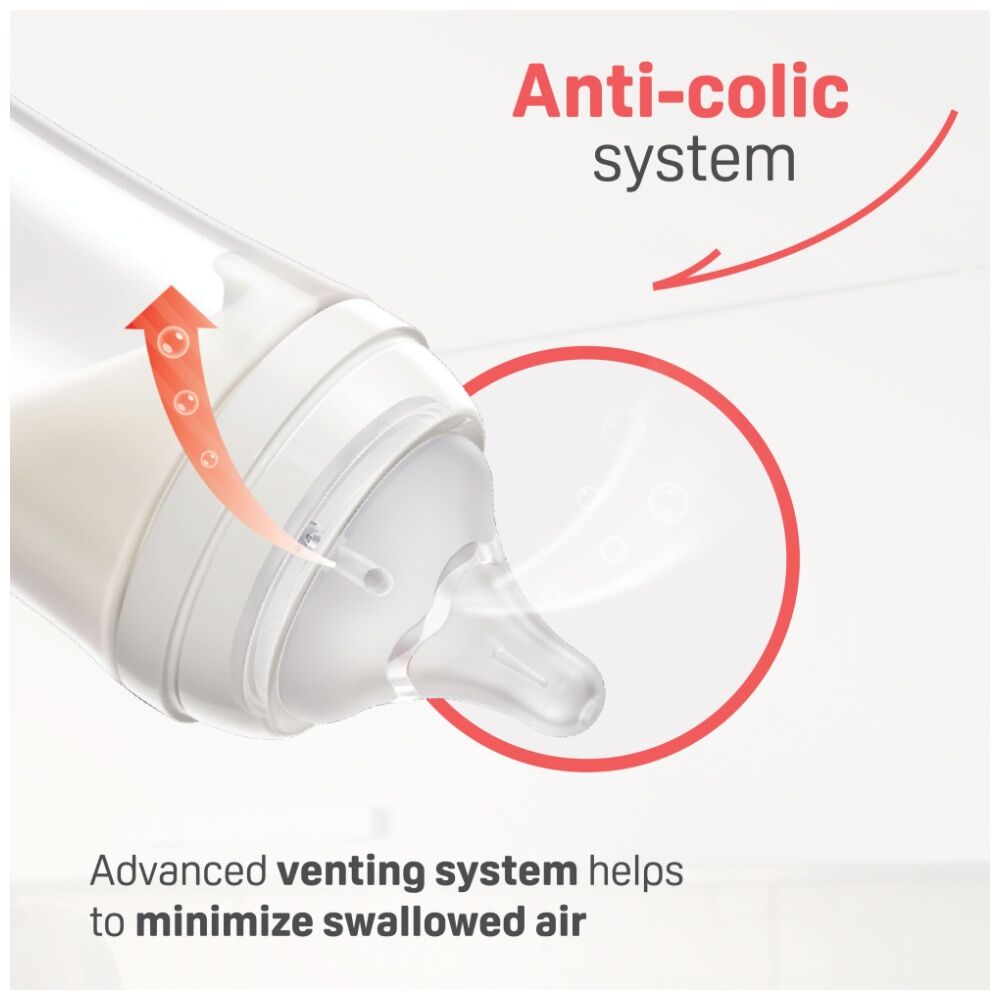 Pigeon Softouch BPP Baby Bottle PPSU Anti-Colic 240ml 3m+ (2 Pieces) — image 2