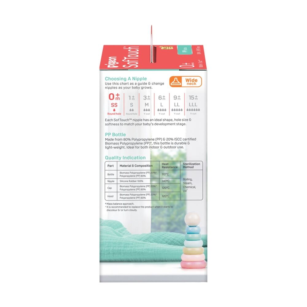 Pigeon Softouch BPP Baby Bottle PP 160ml Anti-Colic 0m+ — image 7