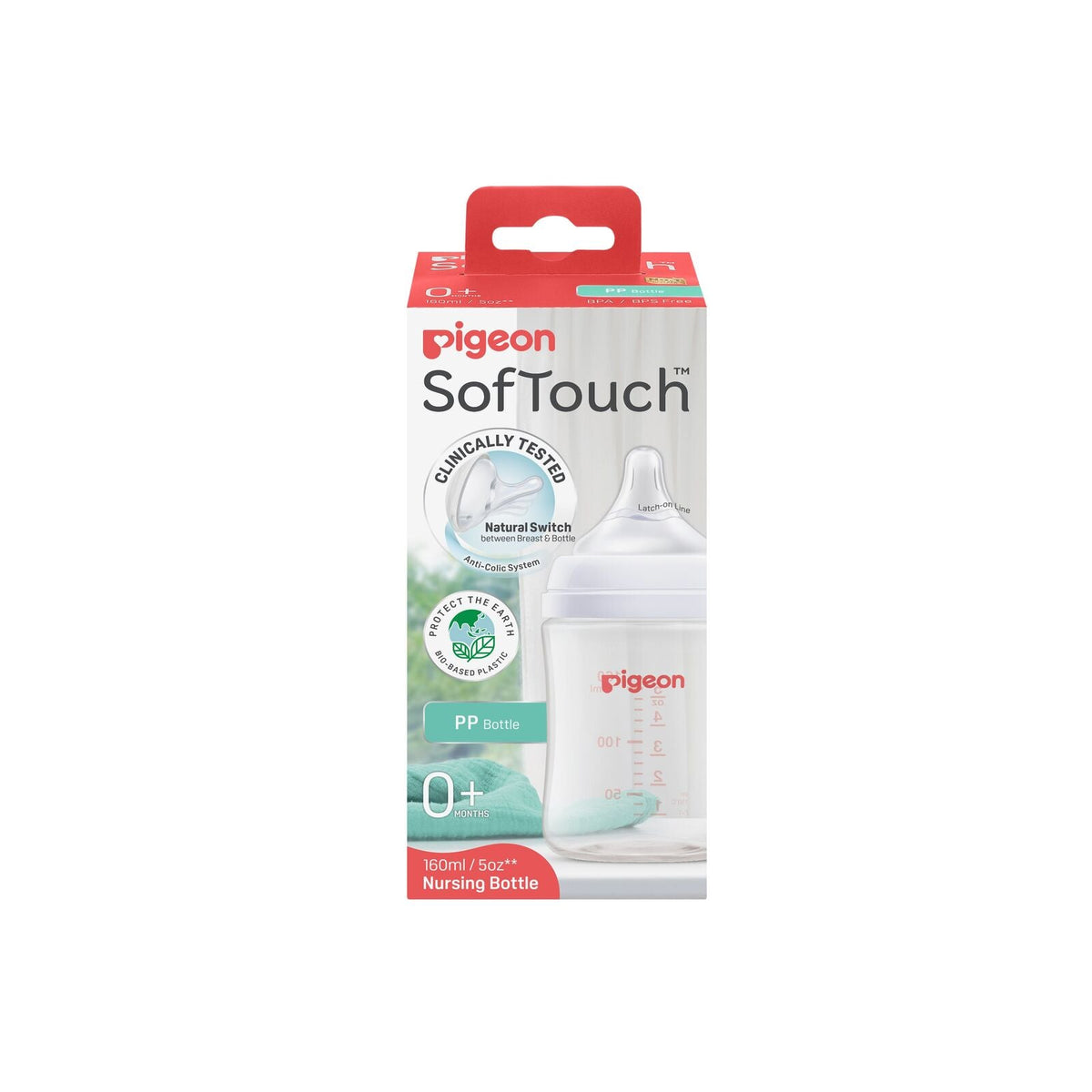 Pigeon Softouch BPP Baby Bottle PP Anti-Colic 160ml 0m+ (2 Pack) — image 3