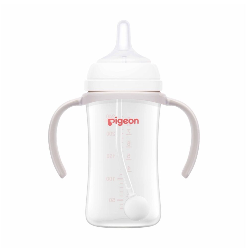 Pigeon Softouch Training Straw Set Gravity Ball Silicone 6m+ for Baby Bottle Pigeon — image 3