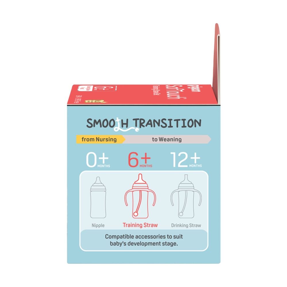 Pigeon Softouch Training Straw Set Gravity Ball Silicone 6m+ for Baby Bottle Pigeon — image 9