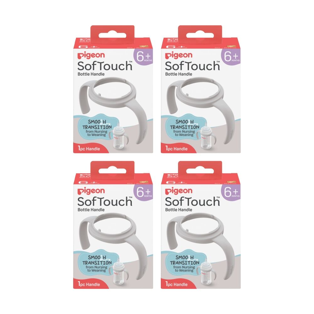 Pigeon Softouch BPP Step Up Baby Bottle Handle 240ml 330ml Compatible (4 Pack)