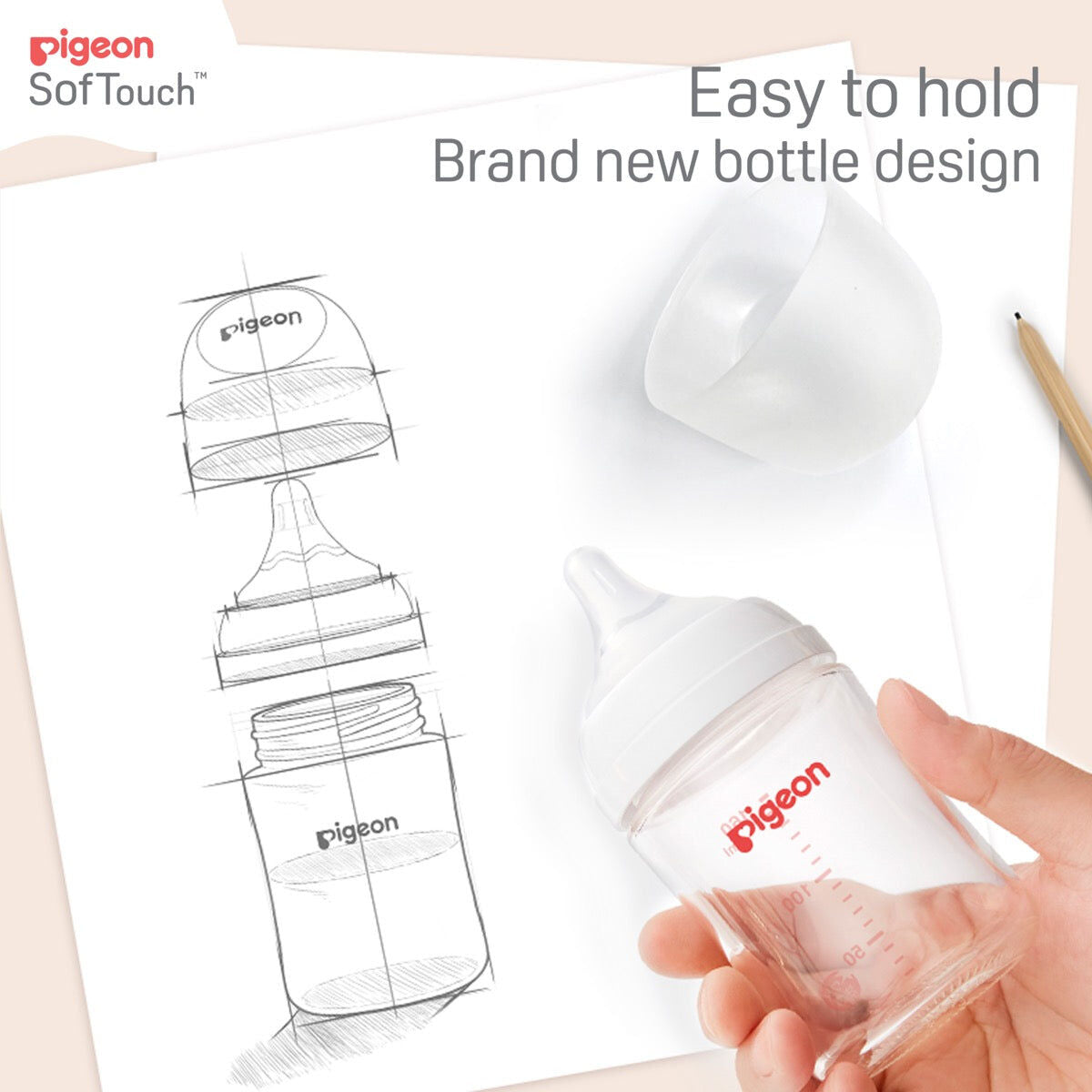 Pigeon SofTouch III Bottle T-Ester 200ml Leaf Anti-Colic 0m+ (2 Pack) — image 8