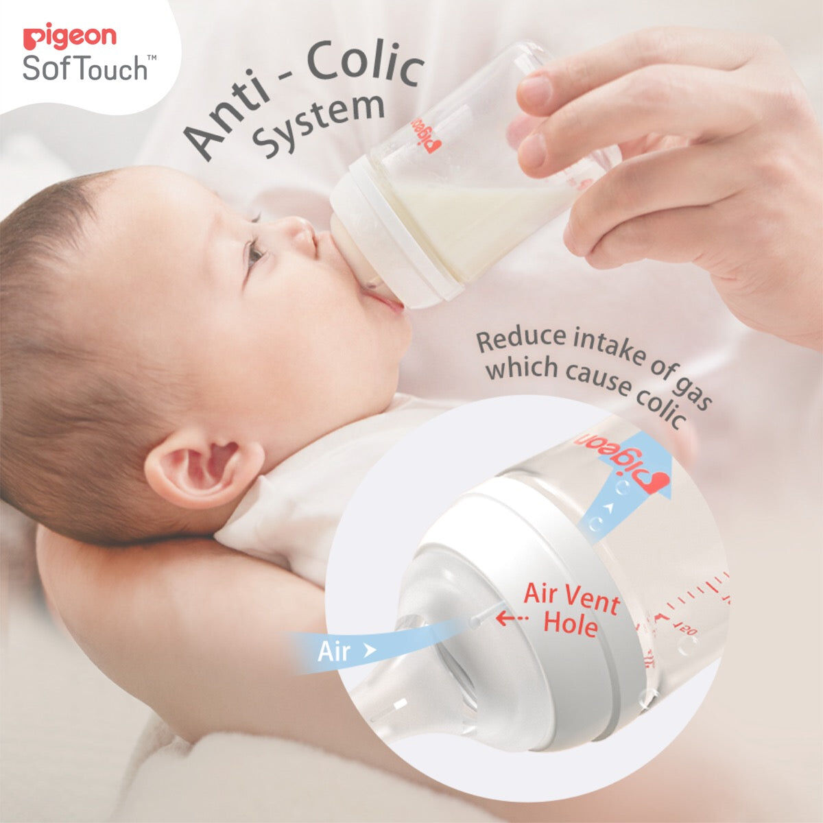 Pigeon SofTouch III Bottle T-Ester 200ml Leaf Anti-Colic 0m+ (2 Pack) — image 9
