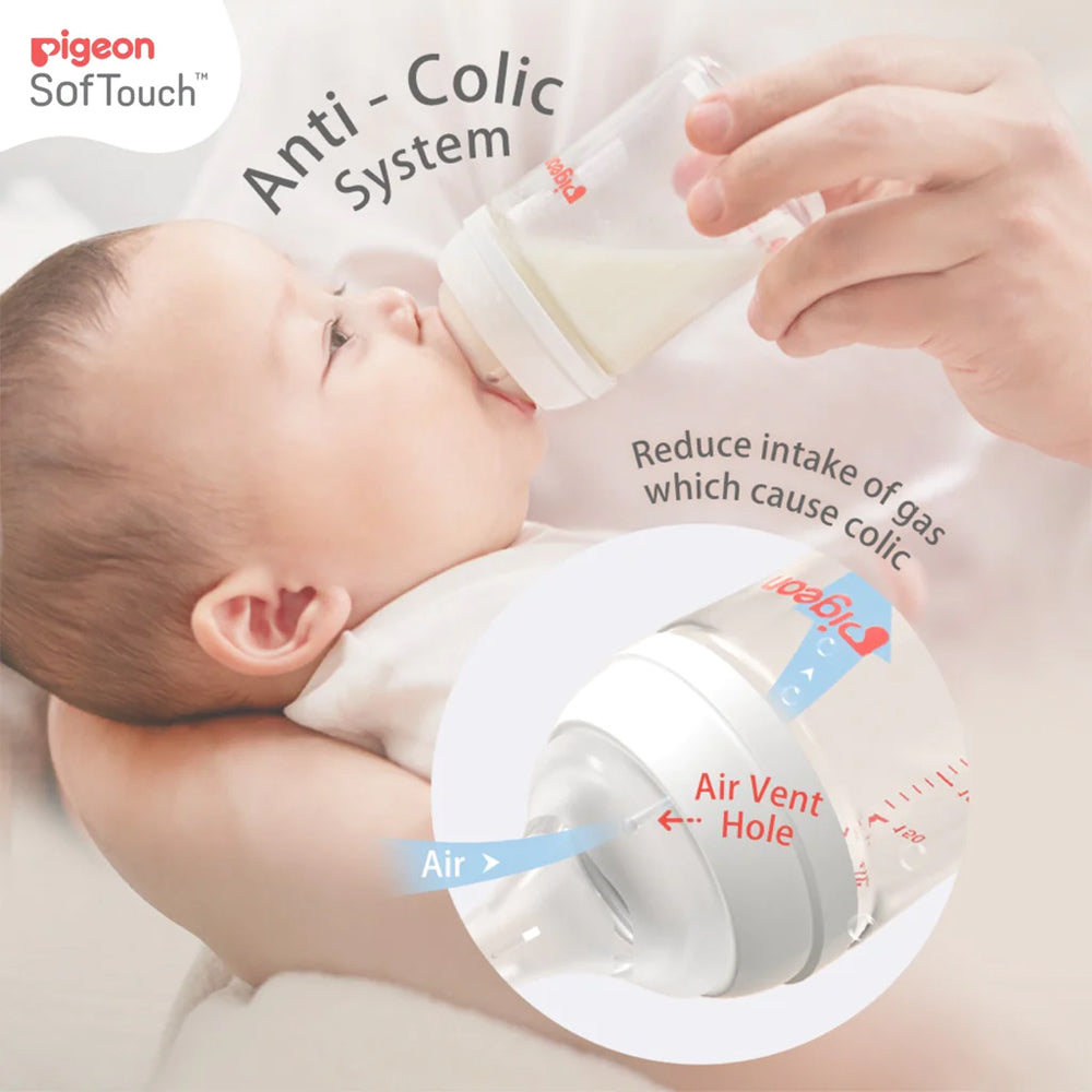 Pigeon Softouch lll Drinking/Feeding Bottle PPSU Anti-Colic 240ml Baby 3m+ (2 Pieces) — image 5