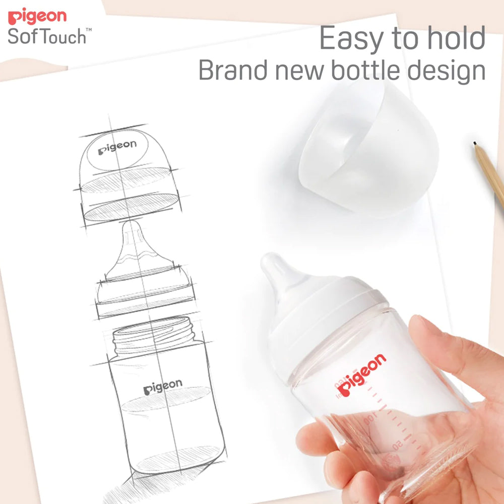 Pigeon Softouch lll Drinking/Feeding Bottle PPSU Anti-Colic 240ml Baby 3m+ (2 Pieces) — image 4