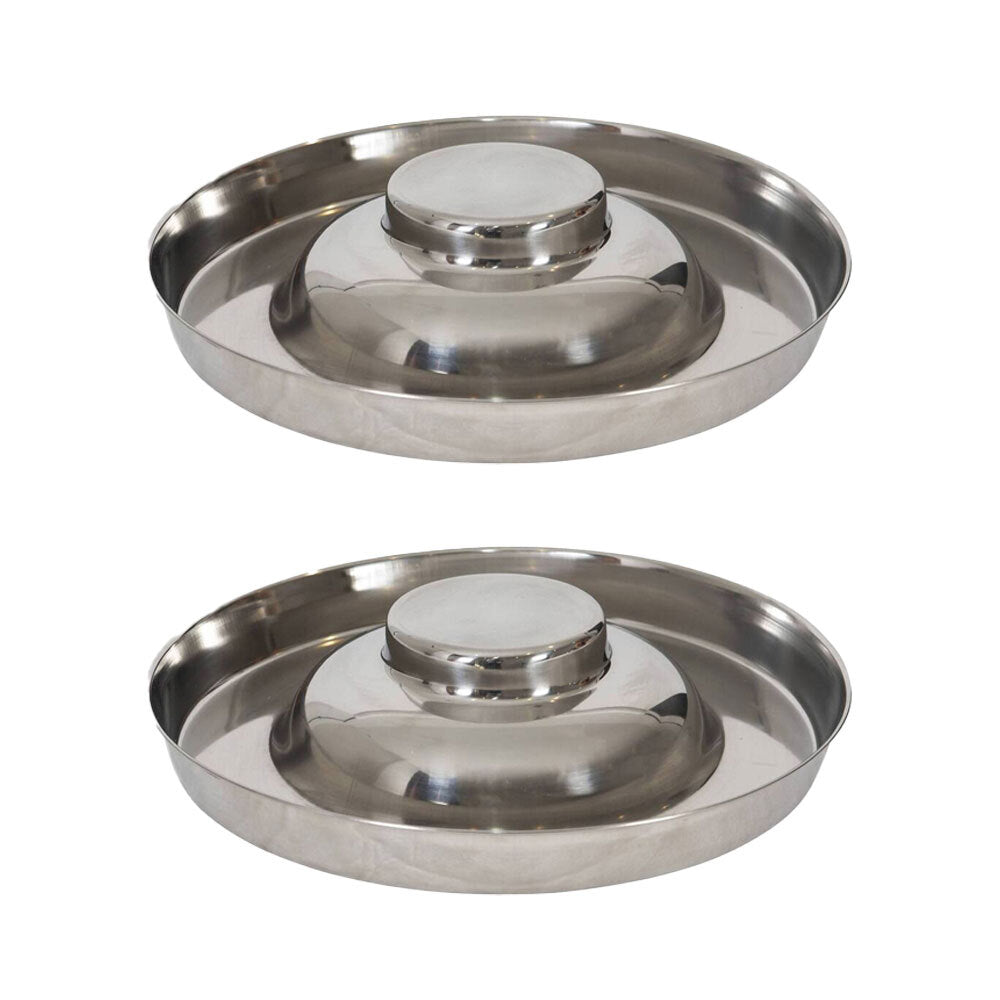 Superior Pet Essentials Food-Grade Stainless Steel Puppy Dog Bowl Medium (2 Pack)