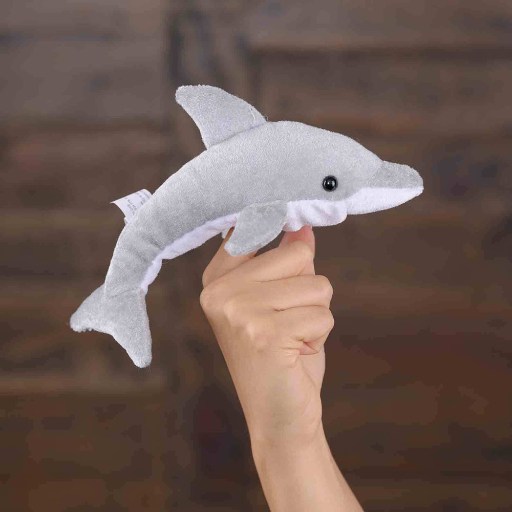 The Puppet Company Dolphin Finger Puppets 13cm Play Toy Grey Kids/Children 12m+ — image 2