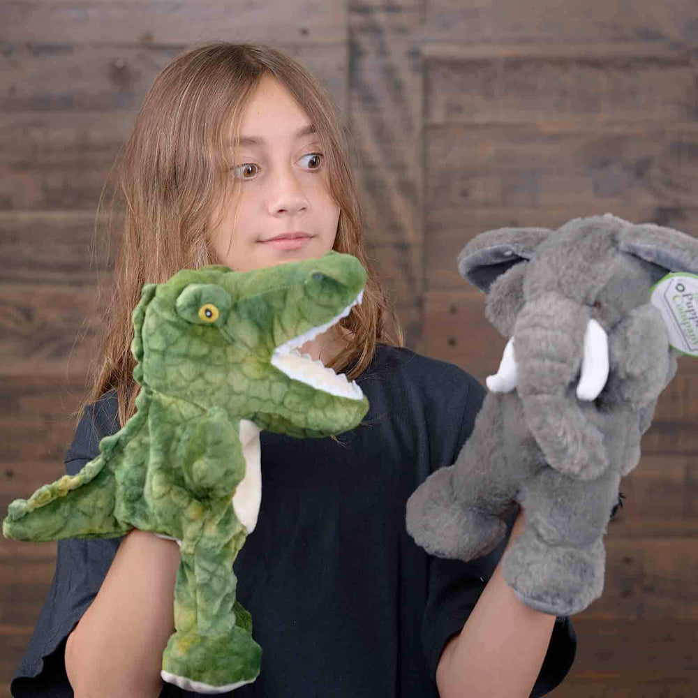 The Puppet Company Crocodile Eco Walking Puppet 32cm Hand Toy Green Kids 12m+ — image 3