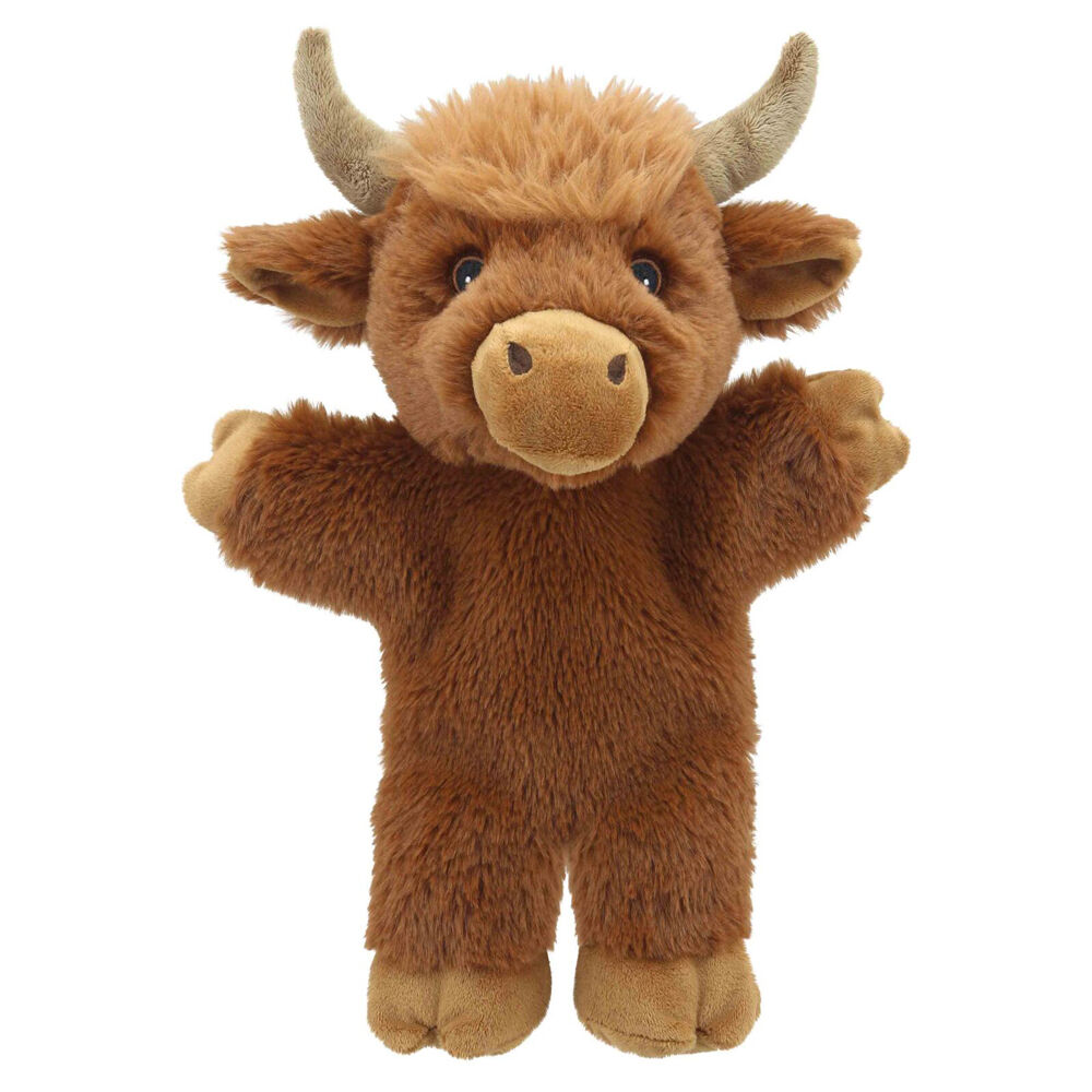 The Puppet Company 12m+ 32x22cm Highland Cow Eco Walking Hand Puppets