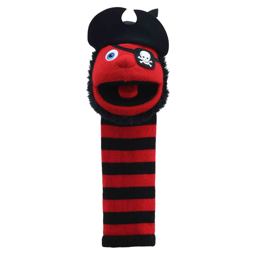 The Puppet Company 18m+ 38x14cm Knitted Plush Hand Pirate Sockettes