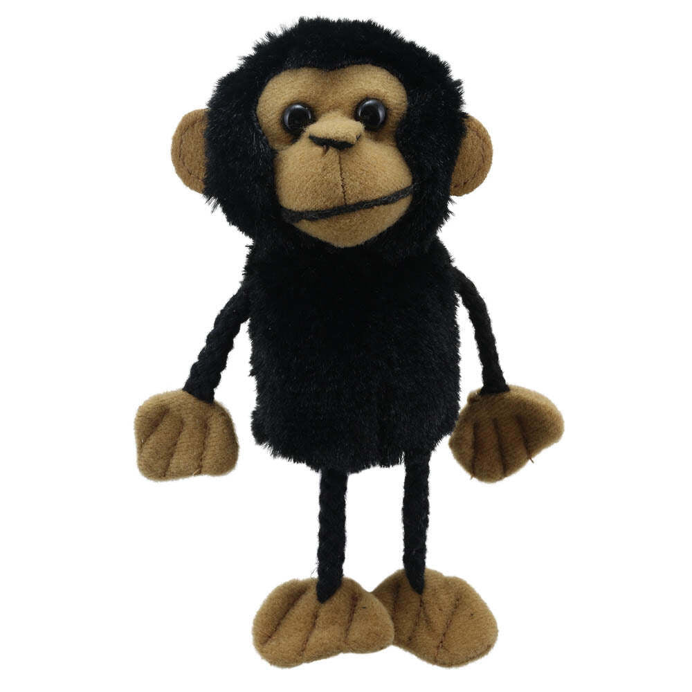 The Puppet Company Chimp Finger Puppets 13cm Play Toy Black Kids/Children 12m+