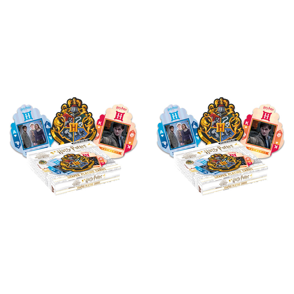 Aquarius Harry Potter Crest Shaped Playing Cards Poker Gaming Standard Deck (2 Pack)