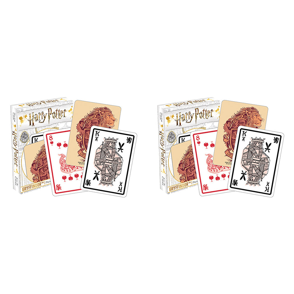 Aquarius Harry Potter Gryffindor Playing Cards Family Gaming Deck Set 3y+ (108 Pieces)
