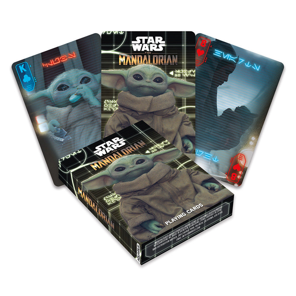 Aquarius Star Wars The Mandolorian Grogu Playing Cards Poker Deck Set 14y+ (54 Pieces)