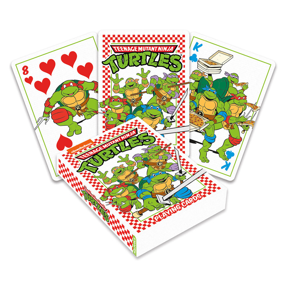 Aquarius Teenage Mutang Ninja Turtles Pizza Playing Card Poker Standard Deck (2 Pack) — image 2