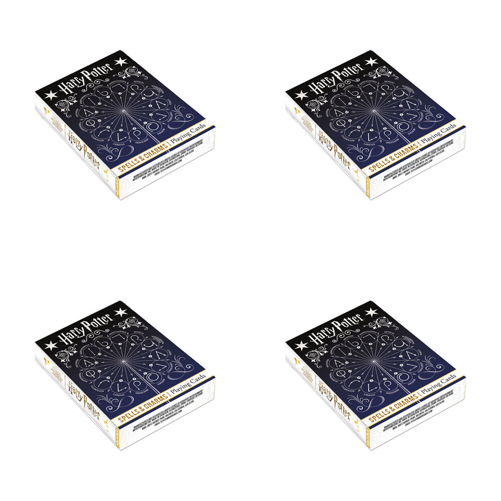 Aquarius Harry Potter Spells & Charms Magic-Themed Playing Cards Card Deck (4 Pack)