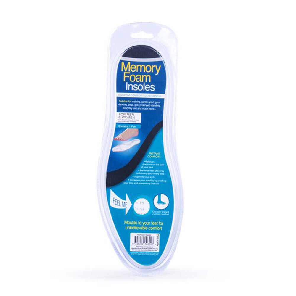Unbranded Memory Foam Insoles Pair For All Sizes Trim to Fit Shoes/Runners/Sneakers/Boots