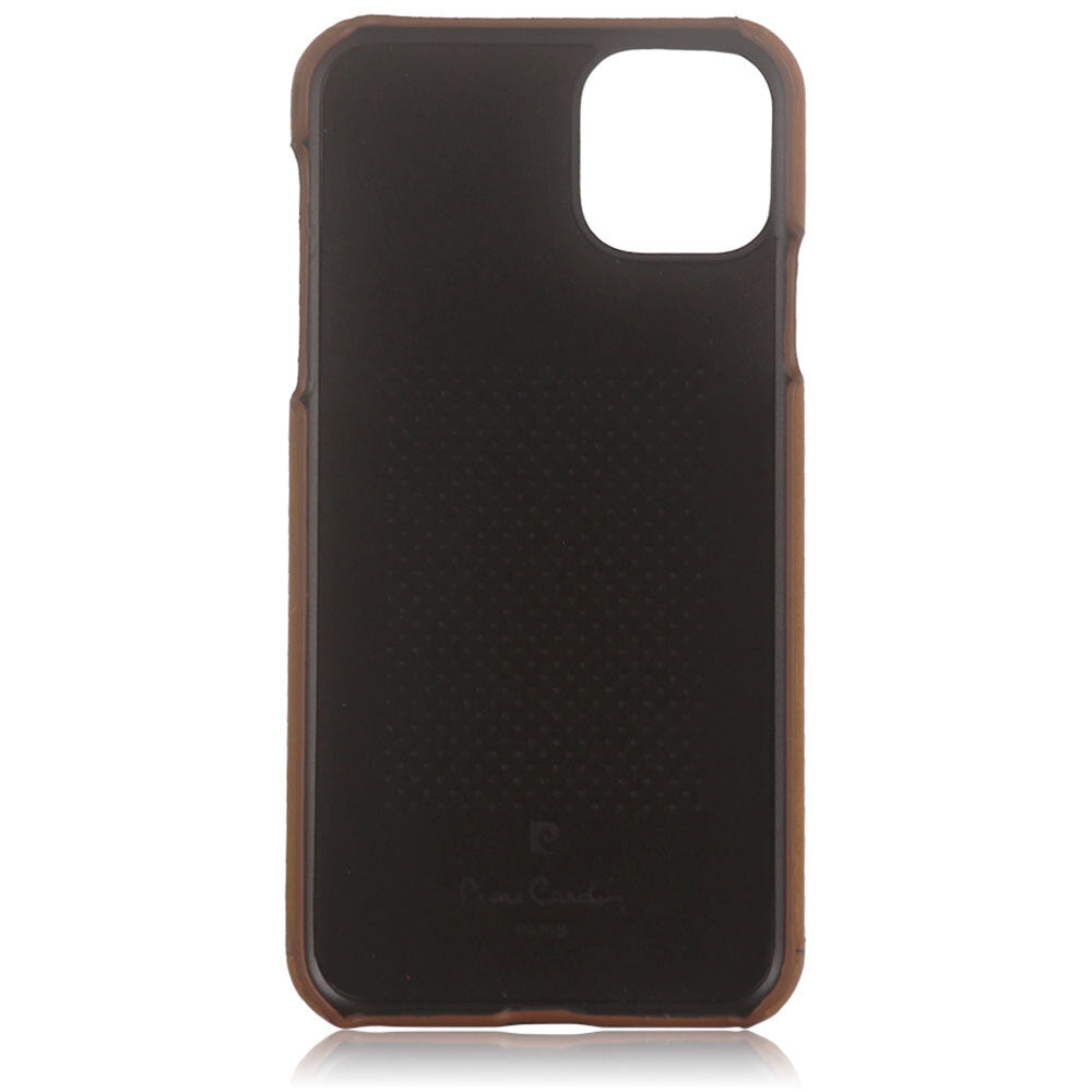 Pierre Cardin Genuine Leather Slim Case/Cover for Apple iPhone 11 Pro Dark Brown — image 2