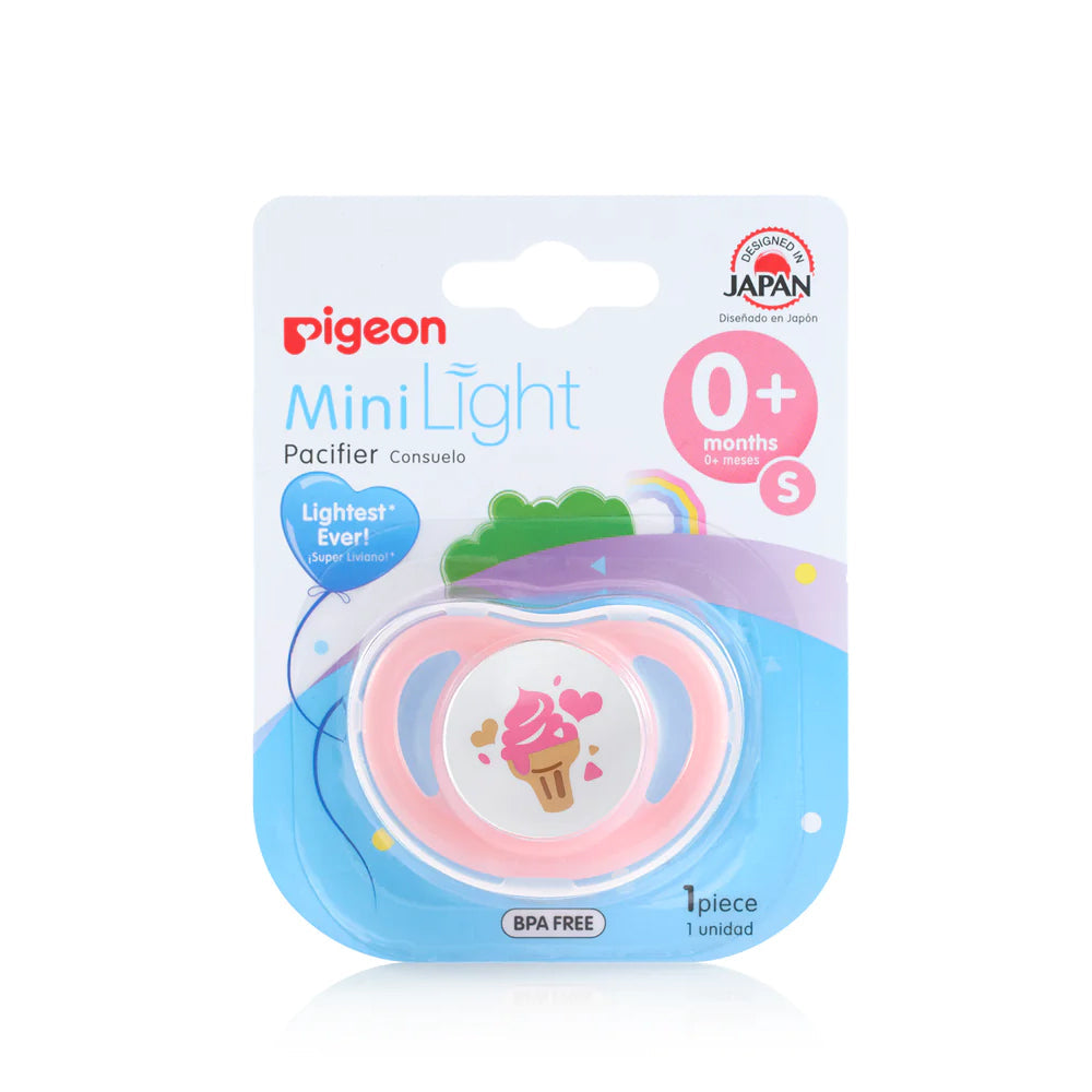 Pigeon Minilight Silicone Pacifier/Dummy Small Baby/Newborn 0m+ Assorted (2 Pack) — image 4