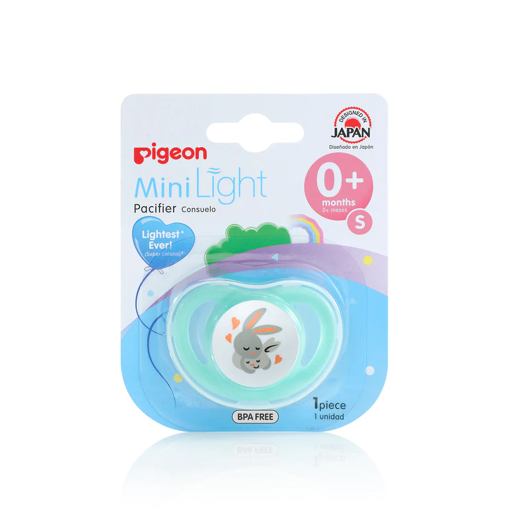 Pigeon Minilight Silicone Pacifier/Dummy Small Baby/Newborn 0m+ Assorted (2 Pack) — image 3