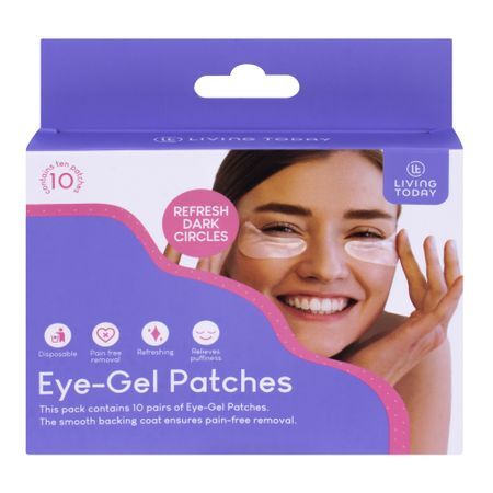 Living Today Under Eye/Eyelash Refreshing Facial Gel Pad Patch Pairs (10 Pieces)