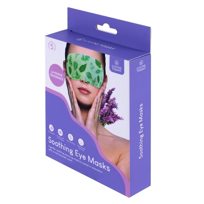 Living Today Soothing Self Heating Lavender Scented Moisturising Eye Mask (25 Pieces) — image 2