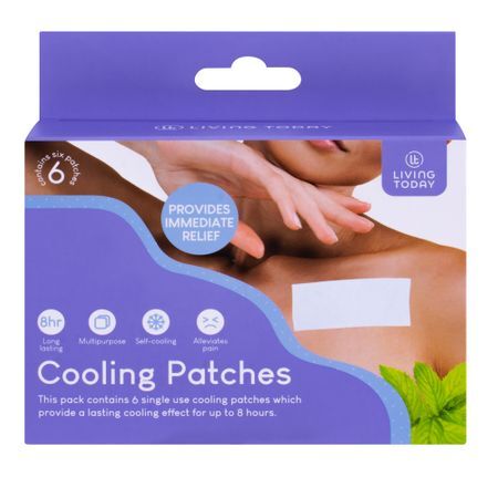 Living Today Multipurpose Cooling Personal Body Adhesive Patches 12x5cm (6 Pieces)