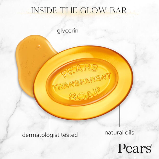 Pears Pure & Gentle Transparent Soap Bar 100g w/ Natural Oils Body Care (24 Pack) — image 4