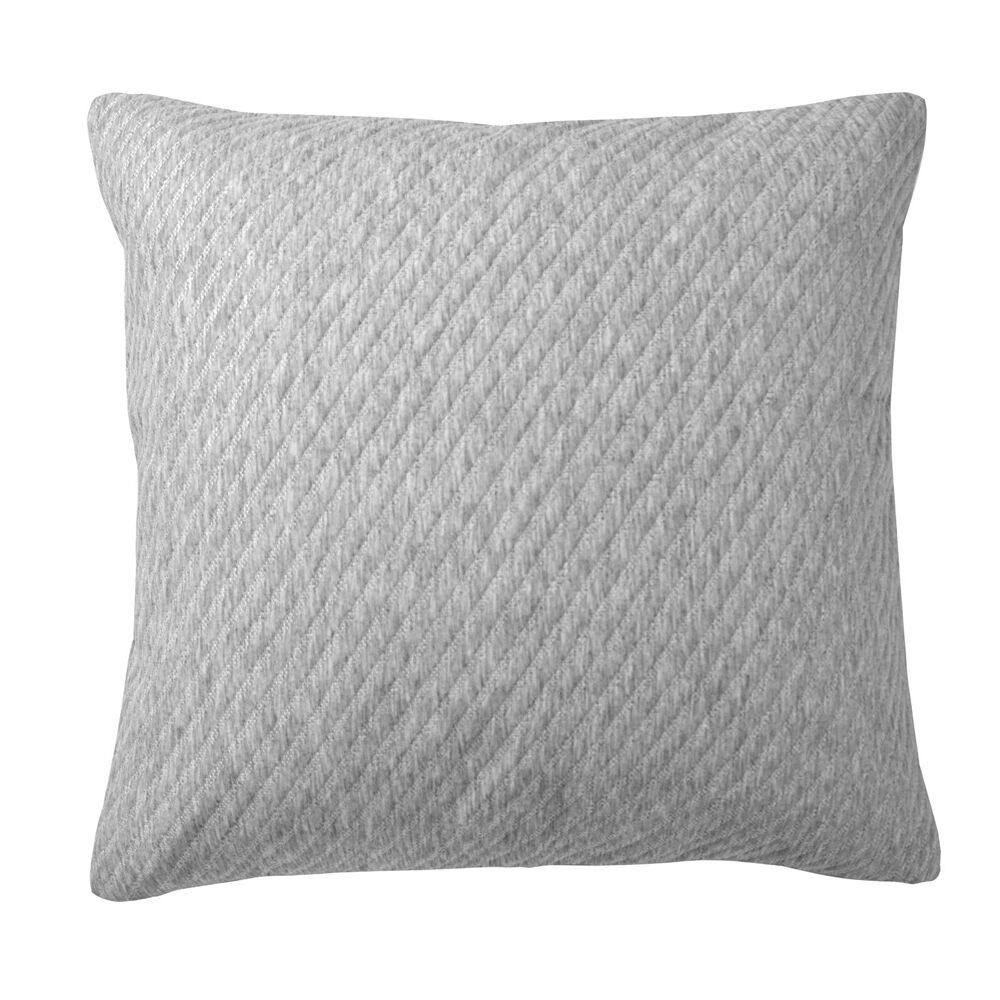 Bianca 65x65cm Grey Marle Pesaro Poly/Cotton European Square Pillowcase