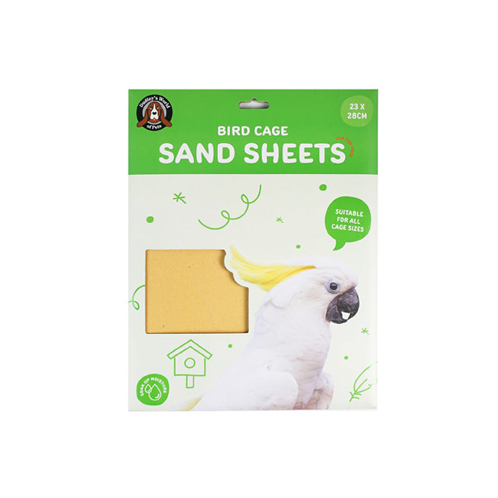 Dudley's World of Pets Bird Cage Sand Sheets Interactive Play Toy (8 Pieces)