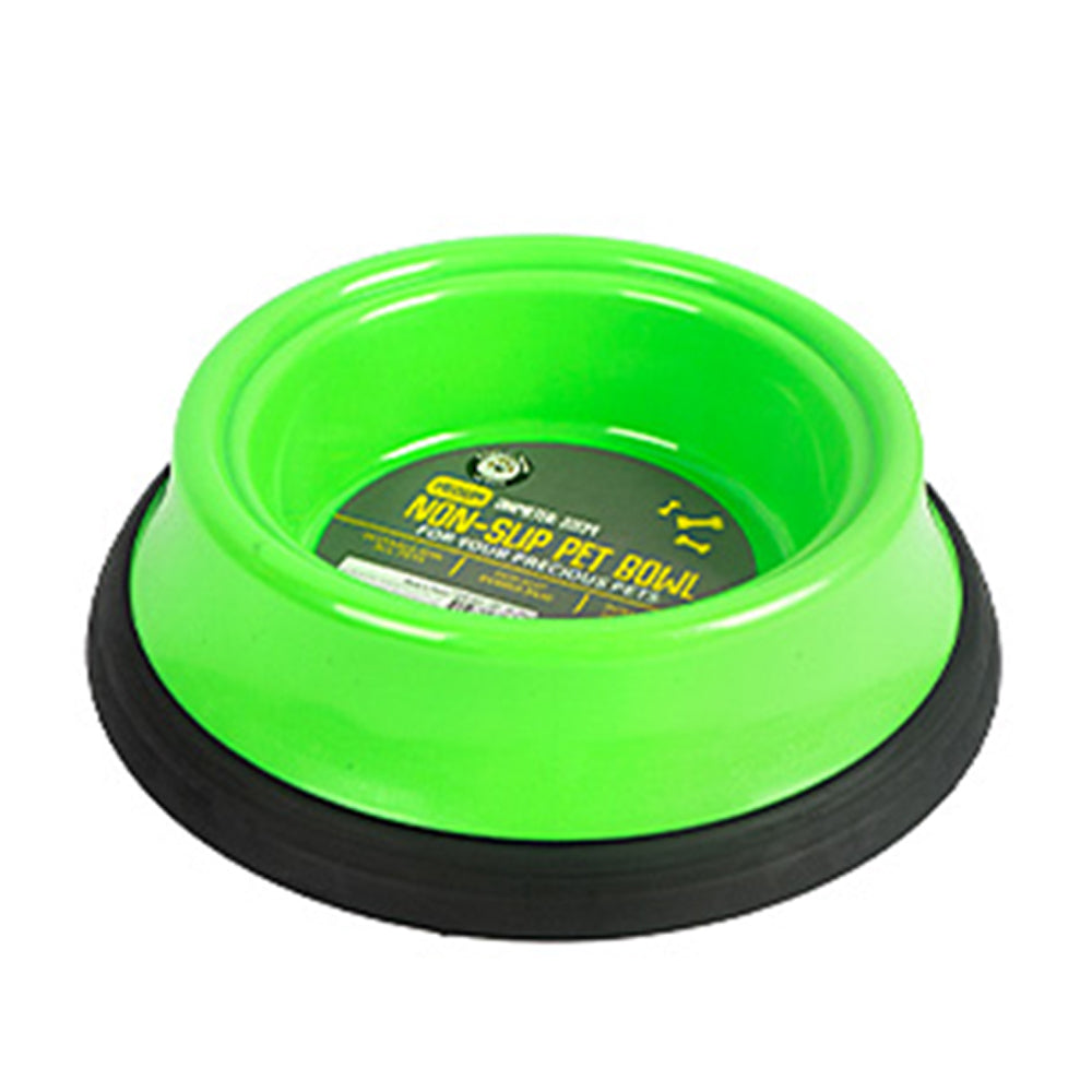 Dudley's World of Pets Mediumium Non-Slip Pet Feeding Food Bowl Assorted (2 Pack)