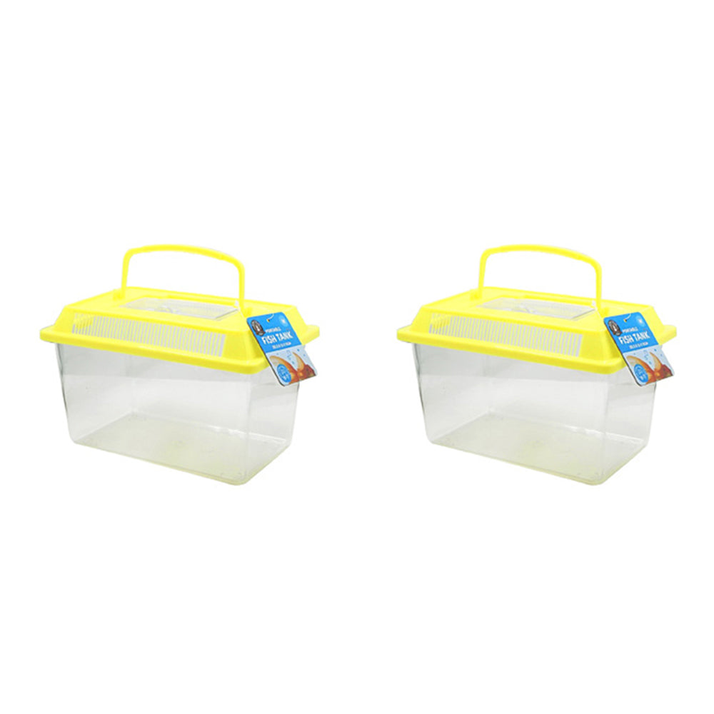 Dudley's World of Pets Portable On The Go Fish/Critter Tank Medium Assorted (2 Pack)