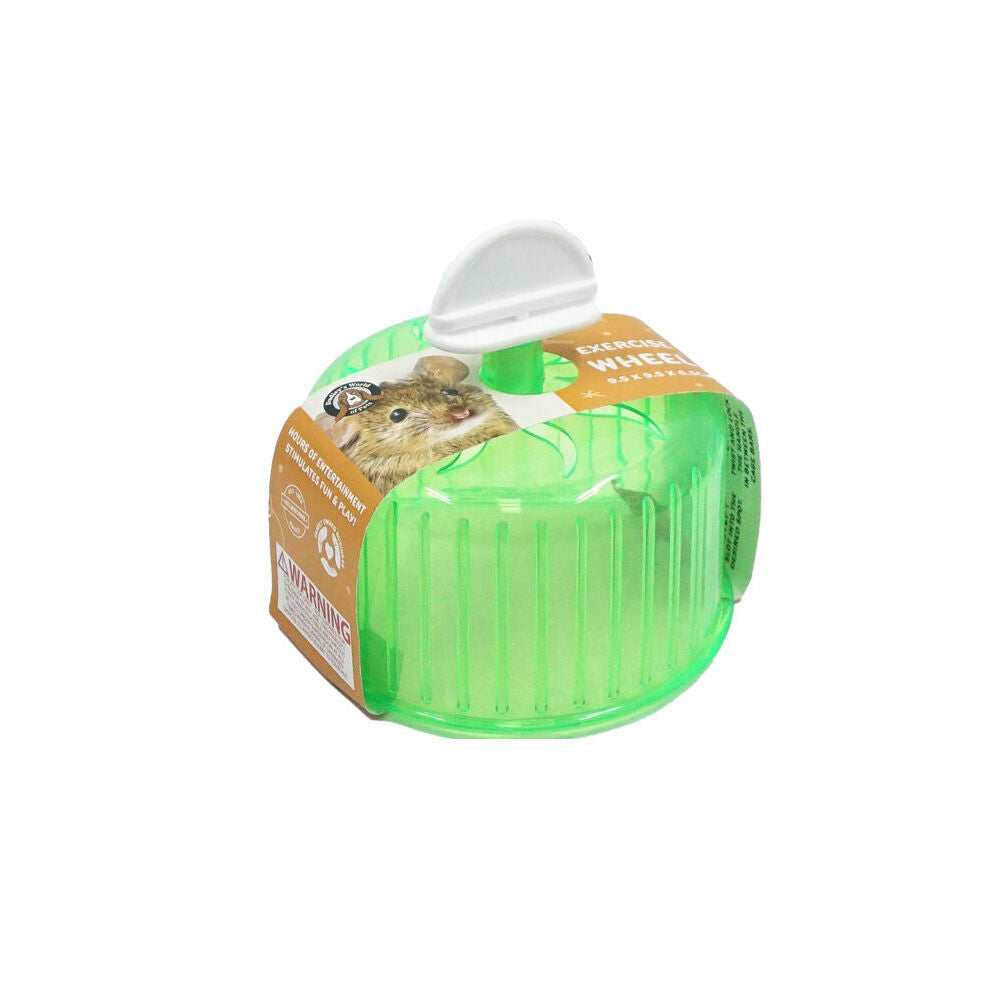 Dudley's World of Pets Small Pet Exercise Wheel Rat/Hamster Play Toy Green
