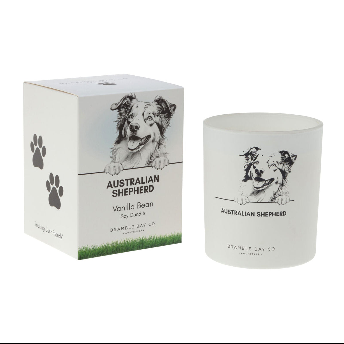 Bramble Bay Australian Shepherd Soy Candle Warm Vanilla Scented 300g (2 Pack) — image 2