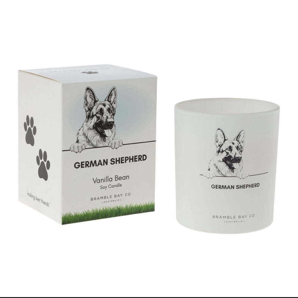 Bramble Bay 300g German Shepherd Soy Candle Warm Vanilla Scented — image 2