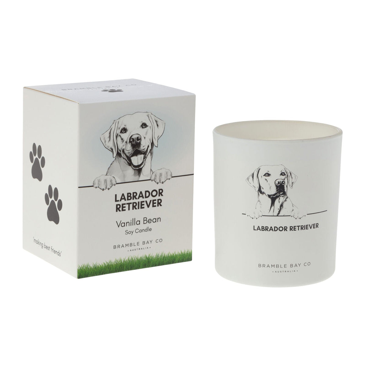 Bramble Bay Labrador Retriever Soy Candle Warm Vanilla Scented 300g (2 Pack) — image 2
