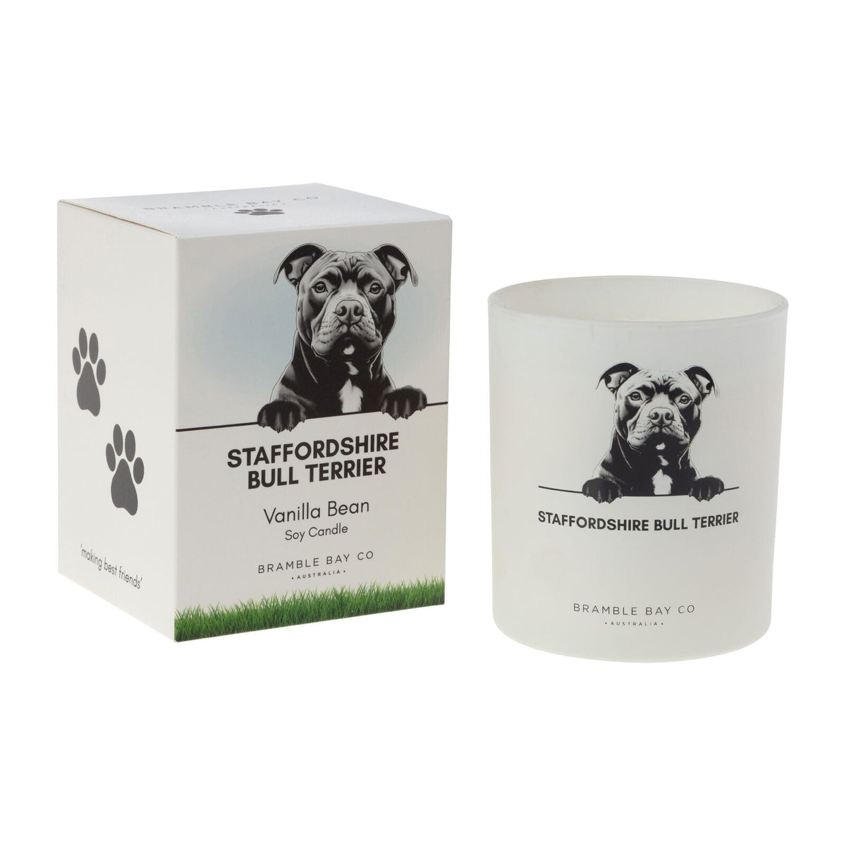 Bramble Bay Staffordshire Bull Terrier Soy Candle Home Fragrance 300g (2 Pack) — image 2