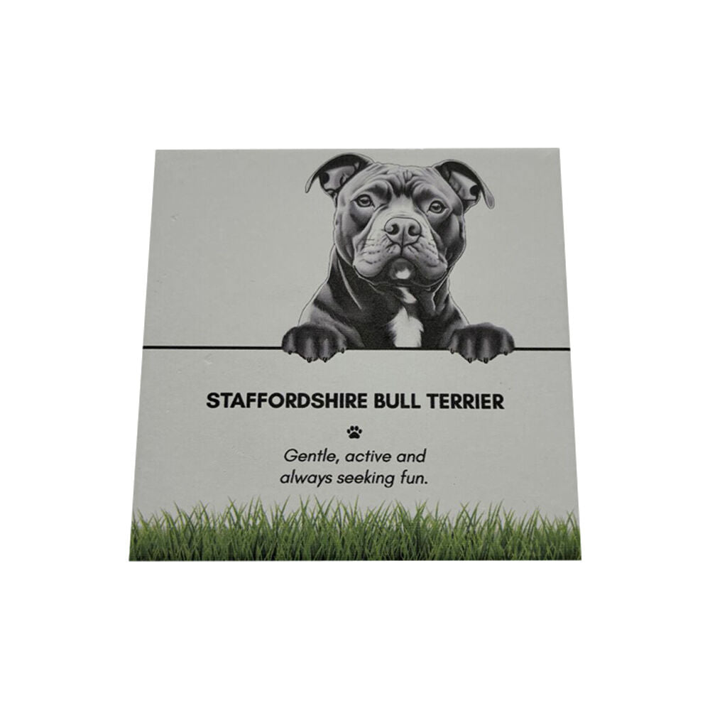 Bramble Bay 11x11cm Pet Coaster Staffordshire Bull Terrier Dog Lover Gift