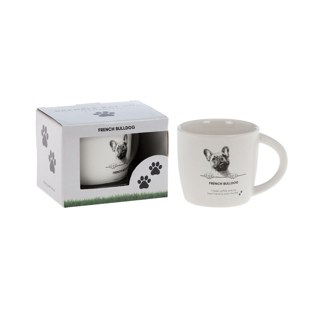 Bramble Bay White French Bulldog Dog Print Novelty/Coffee Mug — image 2