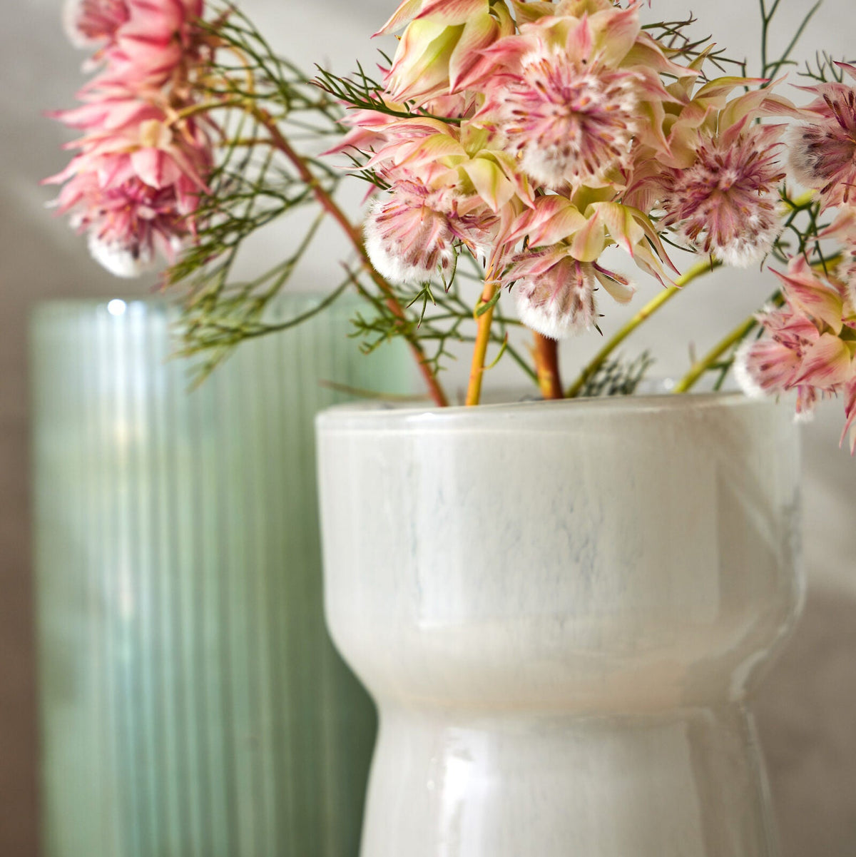 Pilbeam Living Catalina Countertop Glass Flower Display Vase Medium 25x13.5cm — image 2
