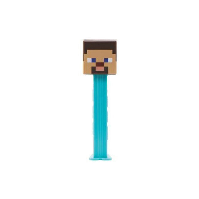 Pez Minecraft Dispenser Flavoured Lollies Assorted 17g Sweets Confectionery (12 Pack)