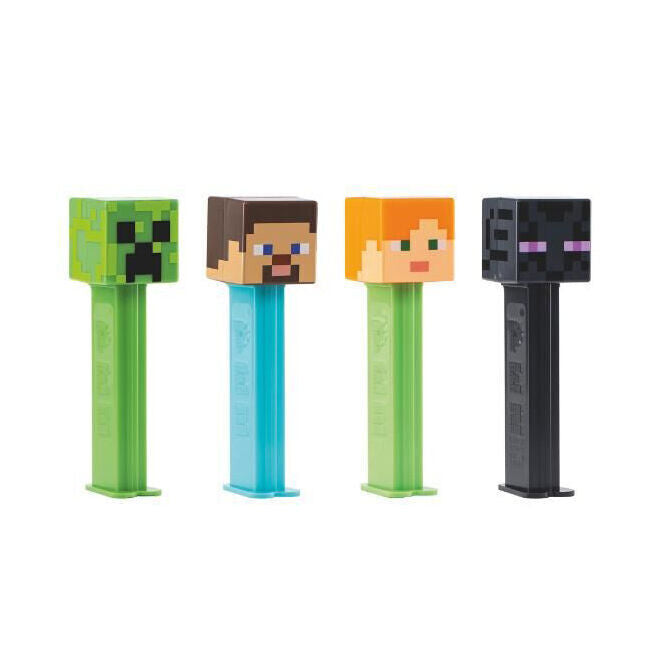 Pez Minecraft Dispenser Flavoured Lollies Assorted 17g Sweets Confectionery (6 Pack) — image 2
