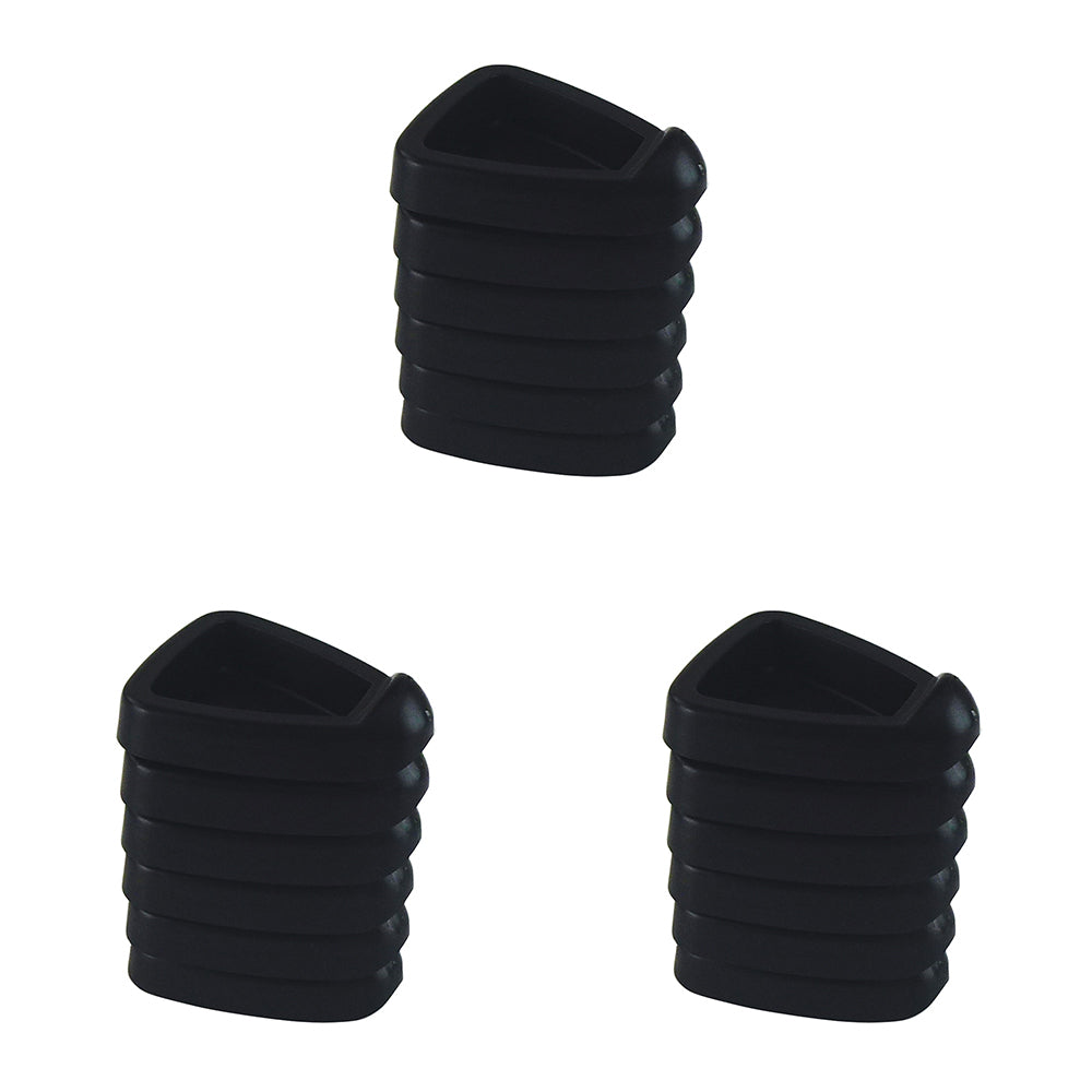 Homeleisure Pot Feet Black Planter Outdoor Decorative Home Garden Decor (18 Pieces)