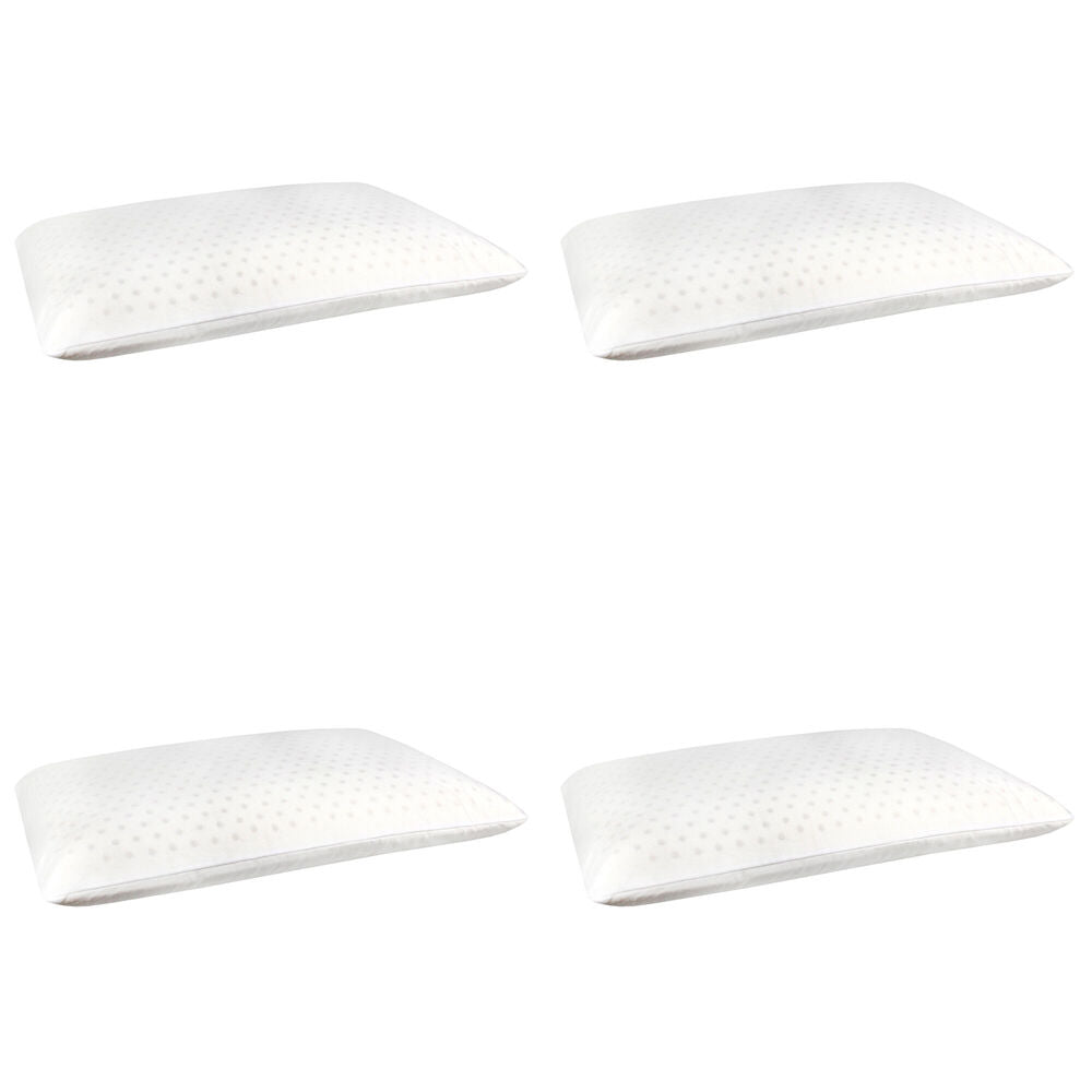 Jason Commercial Breeze Air Latex Conforming Bed Sleeping Pillow 40x65x12cm (4 Pack)