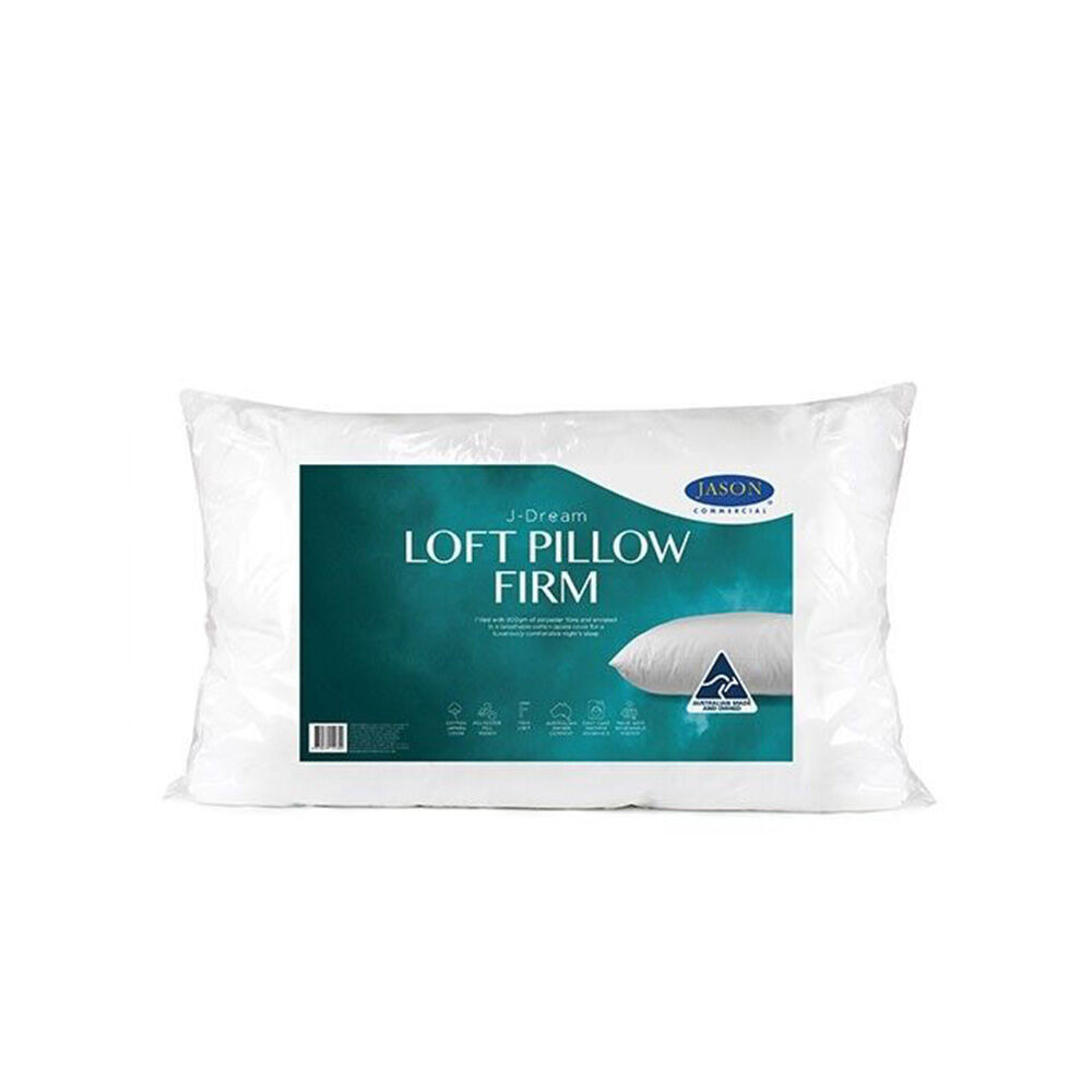 Jason Commercial J-Dream Loft Support Pillow Firm Standard 48x73cm White
