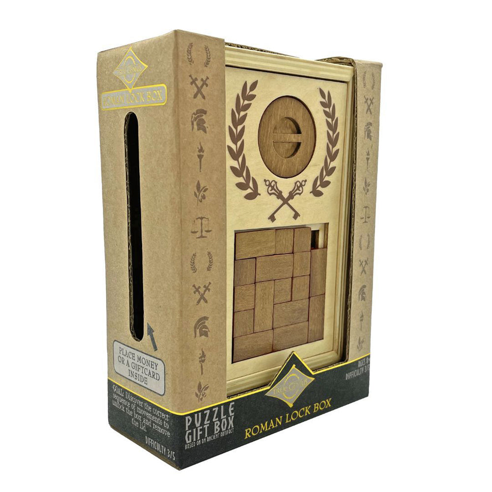 Project Genius Roman Lock Box Interactive Problem Solving Puzzle Set 8y+