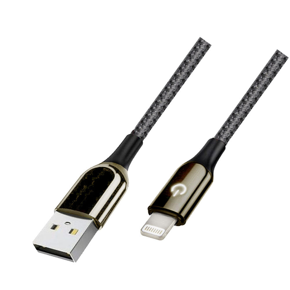 Philex 1.2m Intelligent Smart Auto Off/Fast Charge 8 Pin Cable for iPhone (2 Pack) — image 2