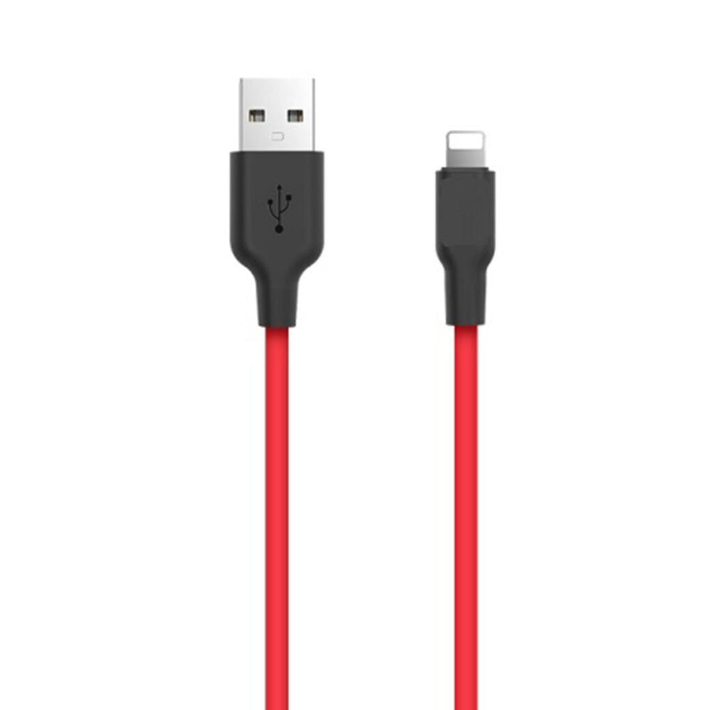 Philex 1m Silicone 2A Charge/Sync 8 Pin Cable to USB for Apple iPhone Red (2 Pack) — image 2