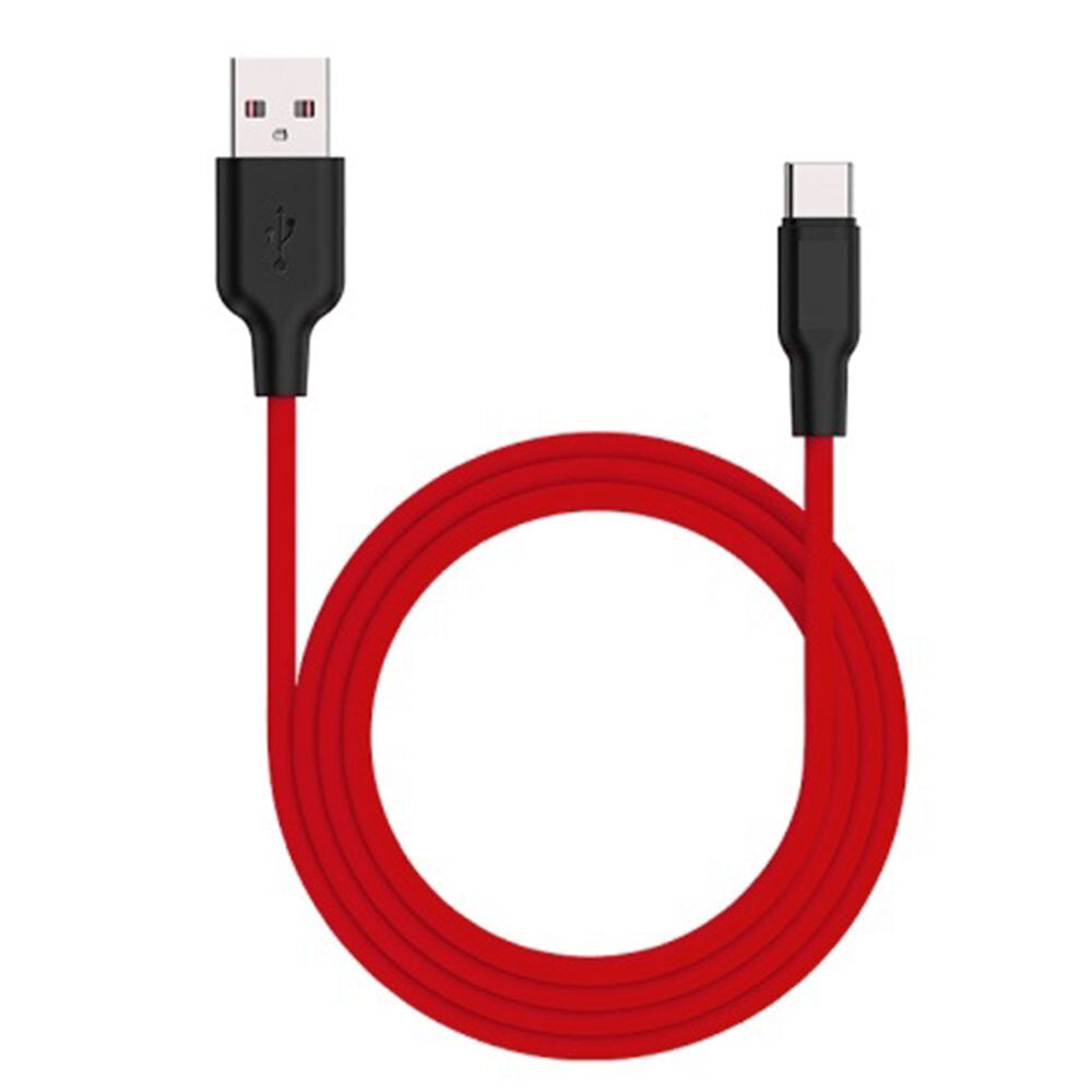 Philex 1m Silicone 2A Charge/Sync Type-C Cable to USB for Samsung/Android Red (2 Pack) — image 3